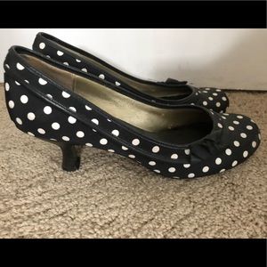 Polka dot heels